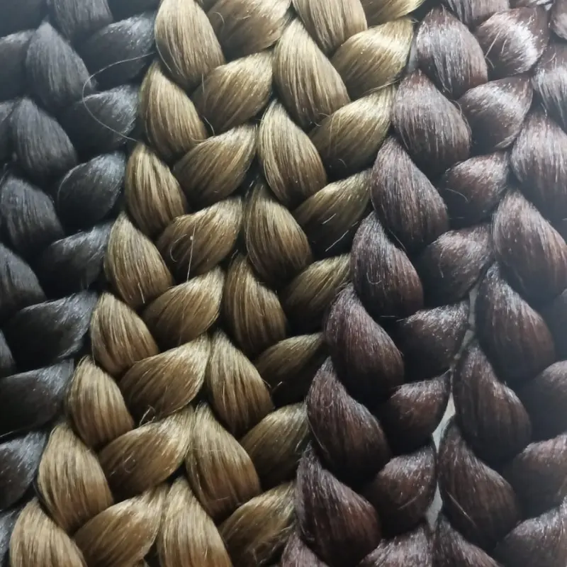 Trenzas de fallera de pelo sintético en diferentes colores