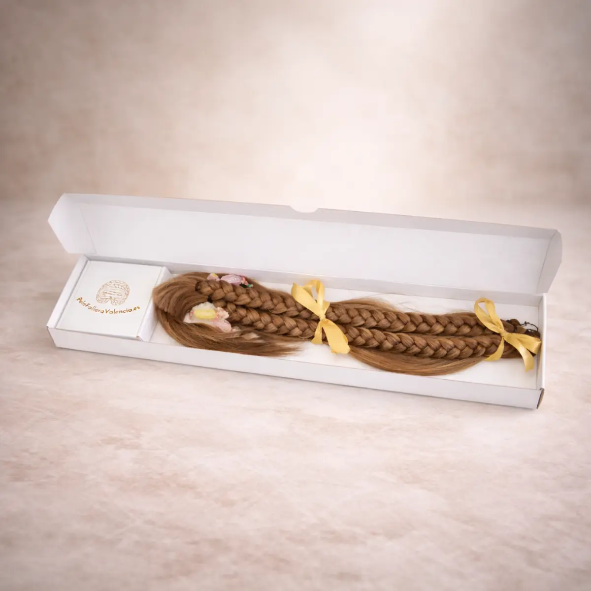 trenzas para moño alicantina con acabado natural y volumen realista